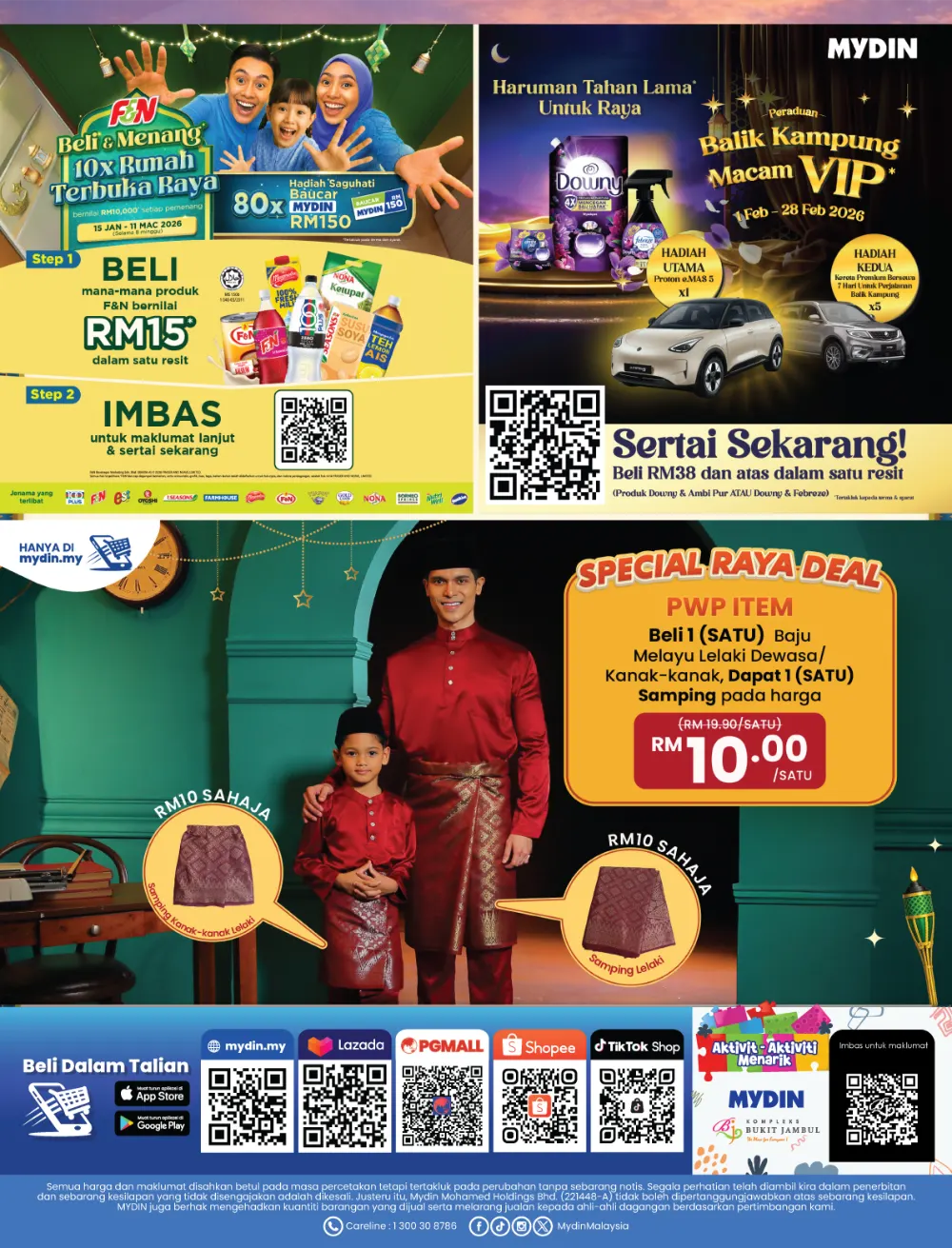 Mega Balik Kampung RM10 Voucher | MYDIN Malaysia | Ends 23 Mar