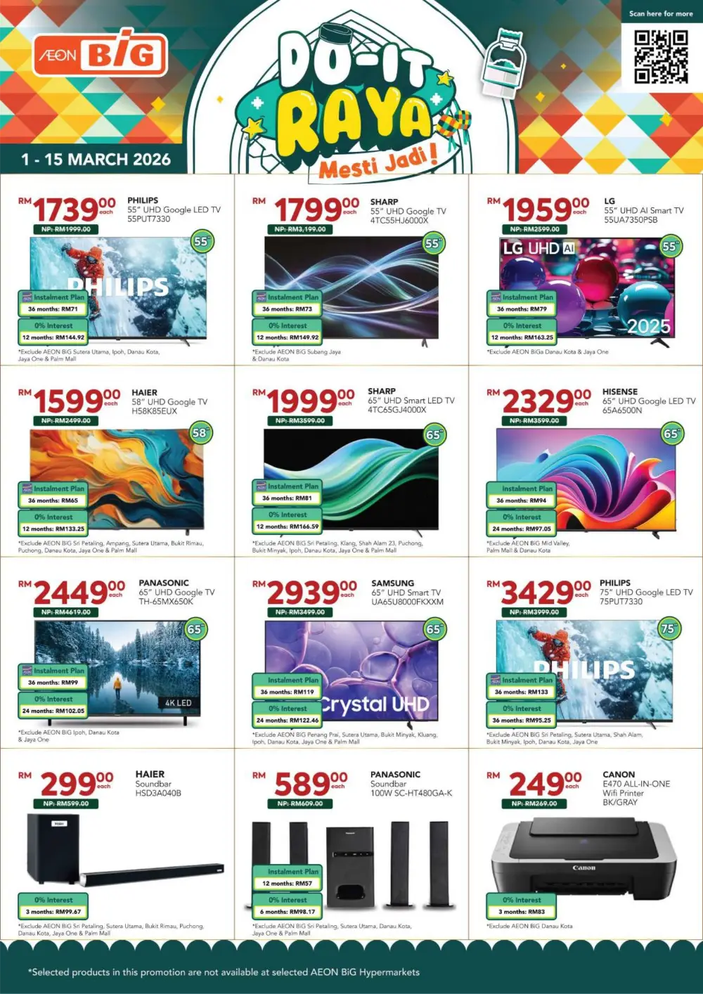 AEON BiG Do-It Raya Mesti Jadi Offer | Ends 15 March