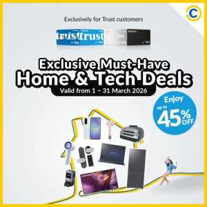 45% Off Home & Tech Deals | Courts x Trust Bank | Ends 31 March In COURTS Singapore