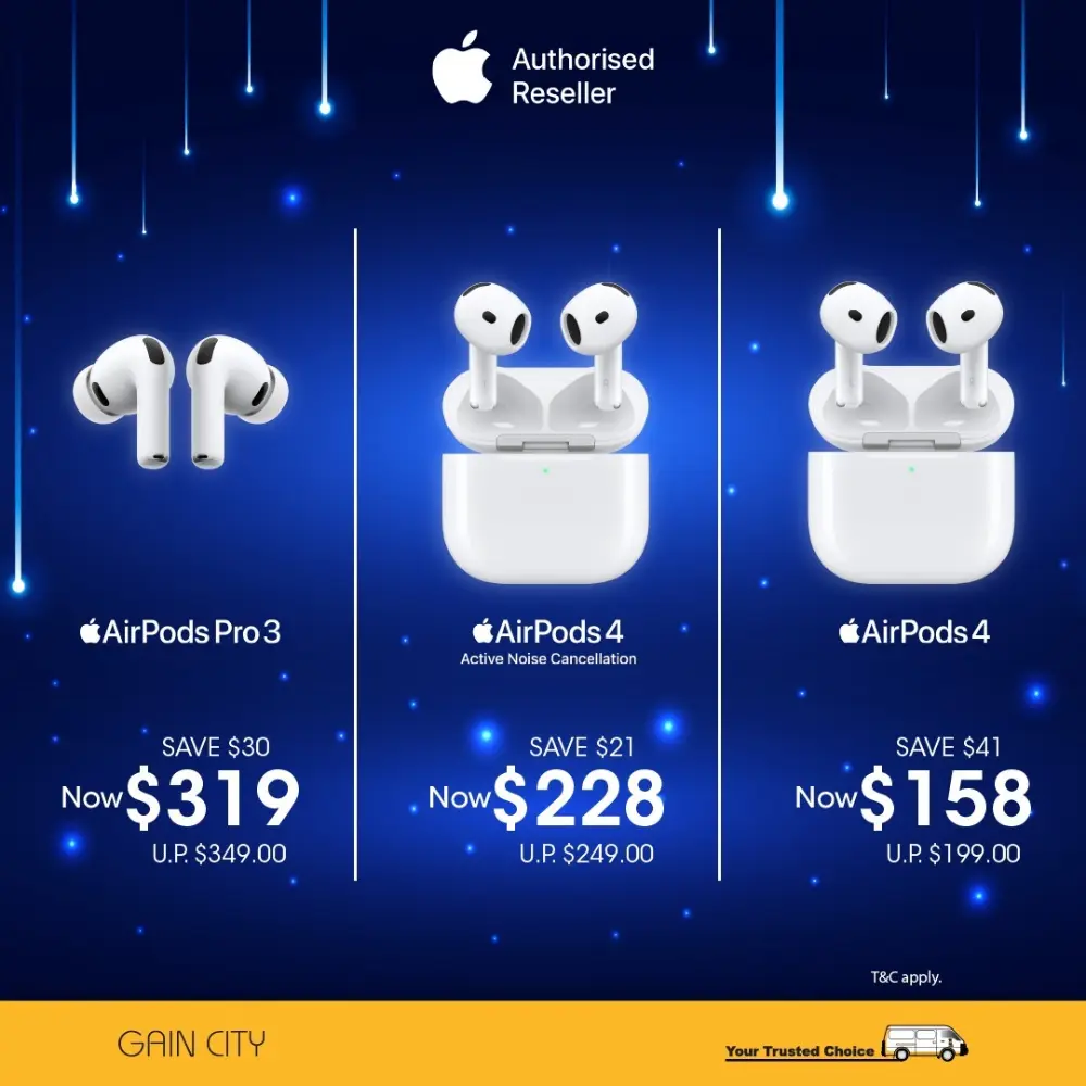 Tech Show Apple Deals | Gain City Singapore | Save up to $251