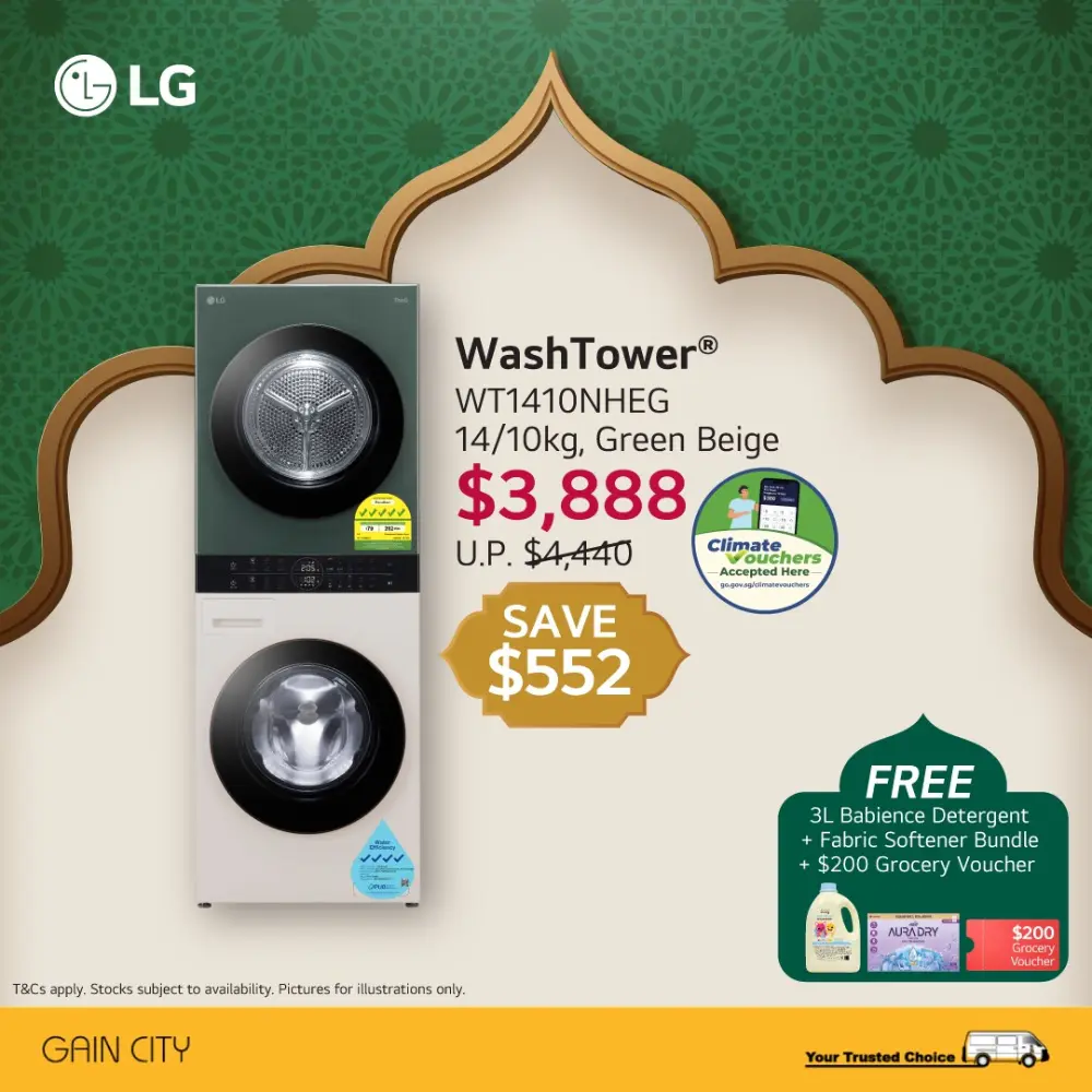 LG Raya Deals: Save & Free Gifts up to $773 | Gain City | Ends 31 Mar