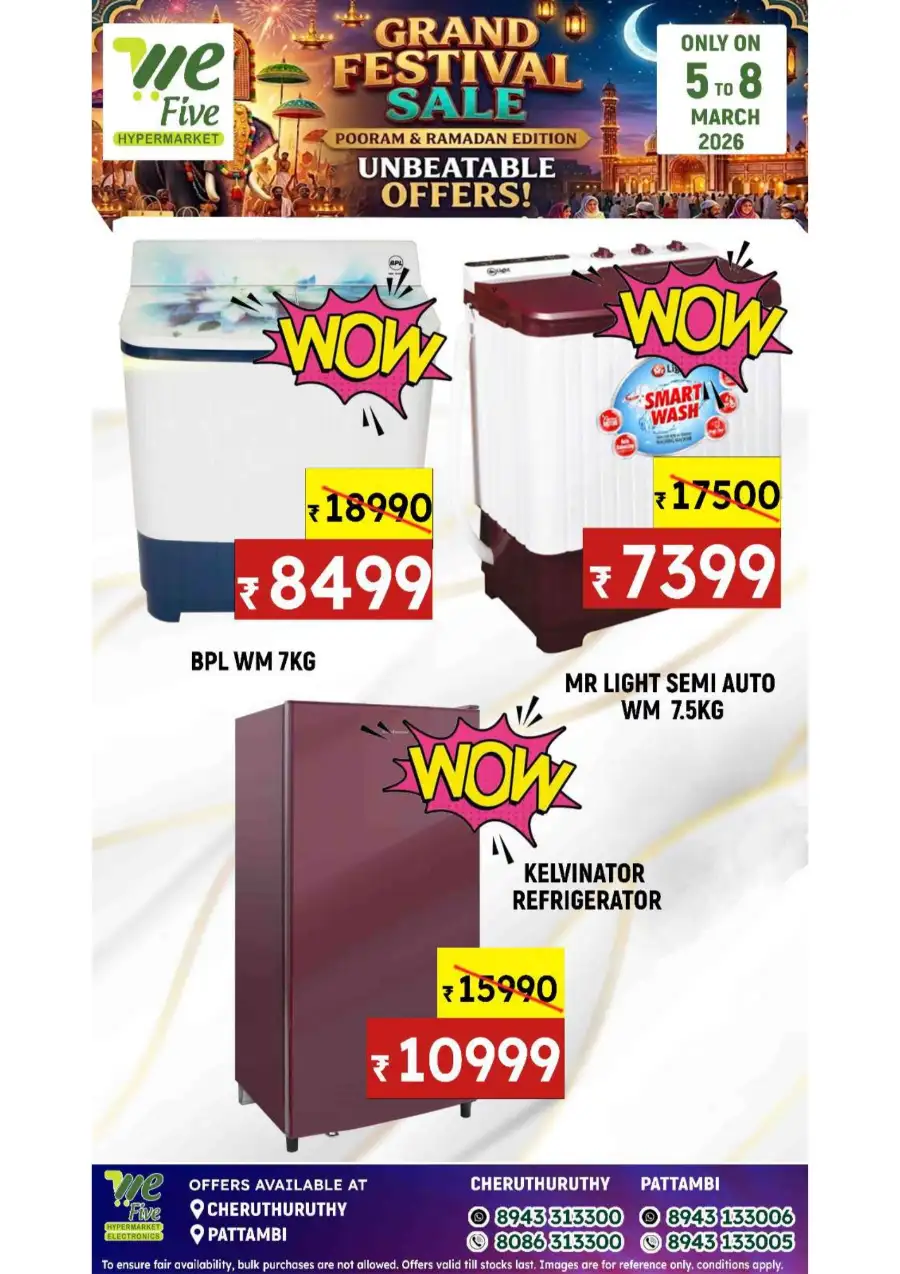 Grand Festival Sale at We Five Hypermarket | Ends 8 March 2026