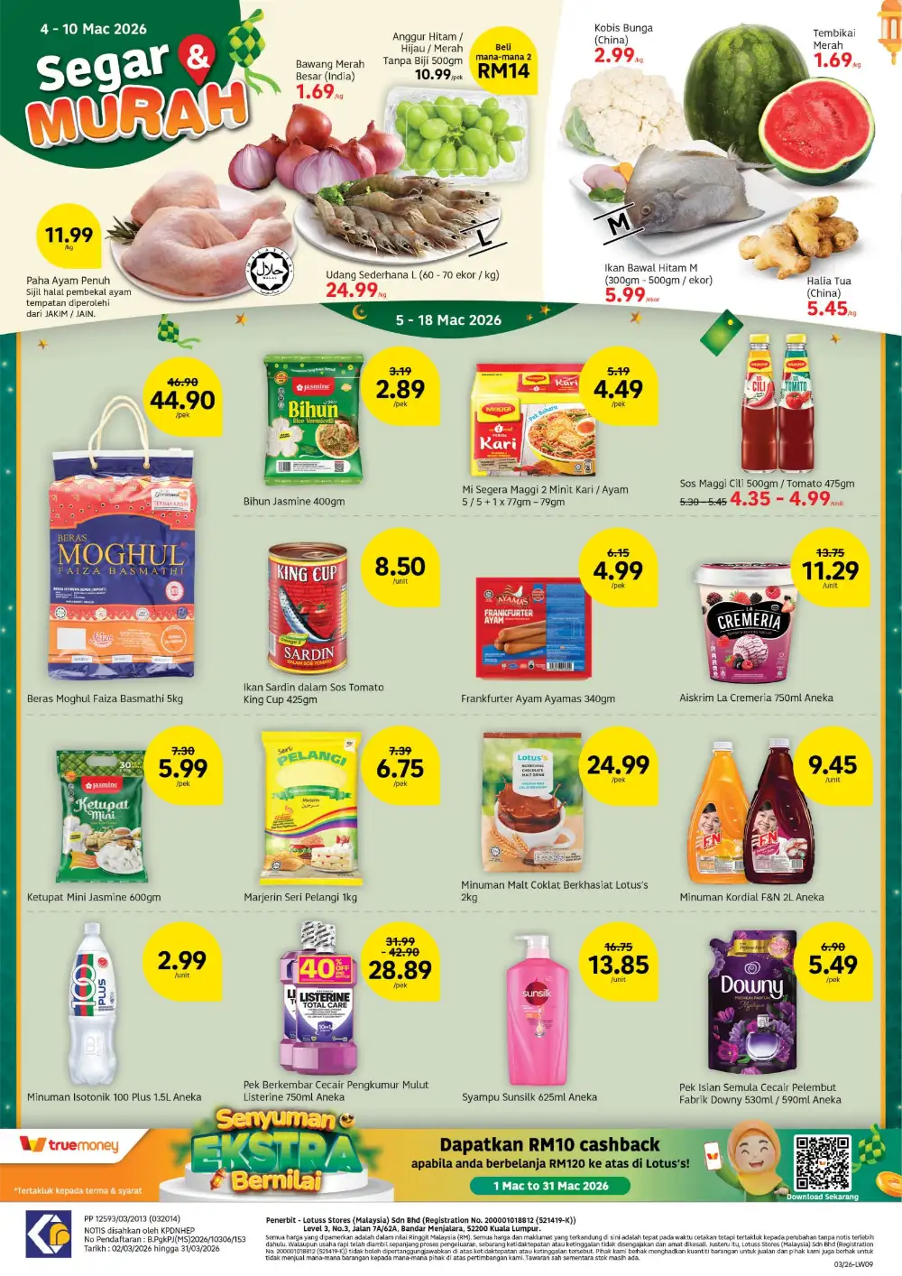 Lotus's Extra Value Offers | Lotus's Malaysia | Valid until 18 March