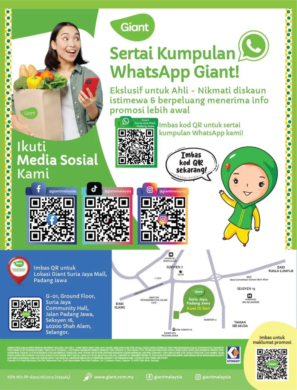 New Opening Offers at Giant Suria Jaya Mall | Ends 18 March