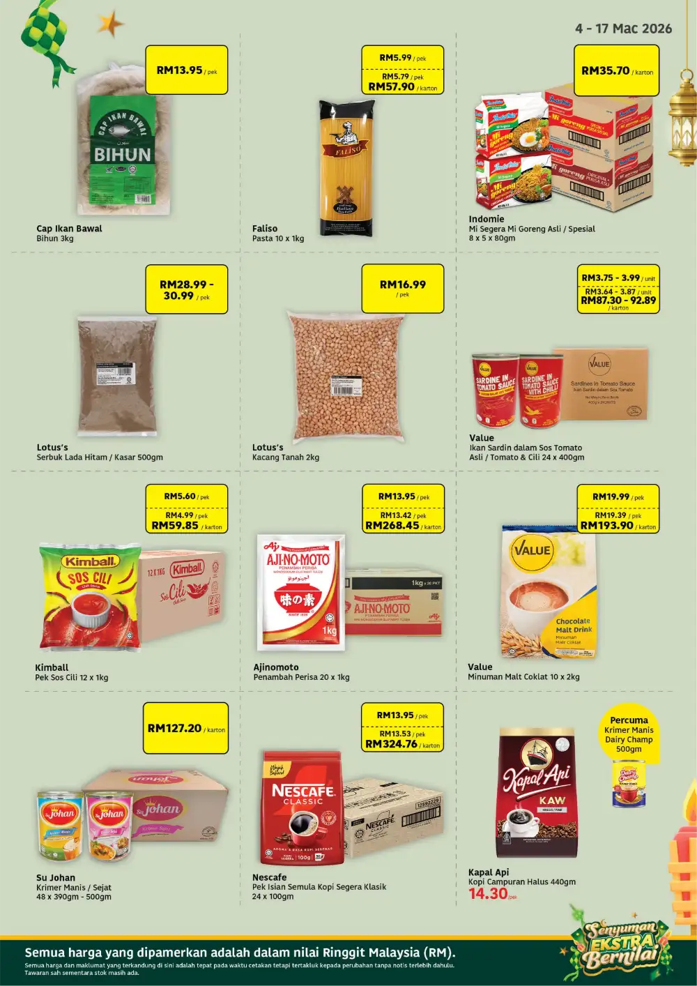 Borong Barang Dapur Ramadan | Lotus's Malaysia | Promo Sah Hingga 17 Mac