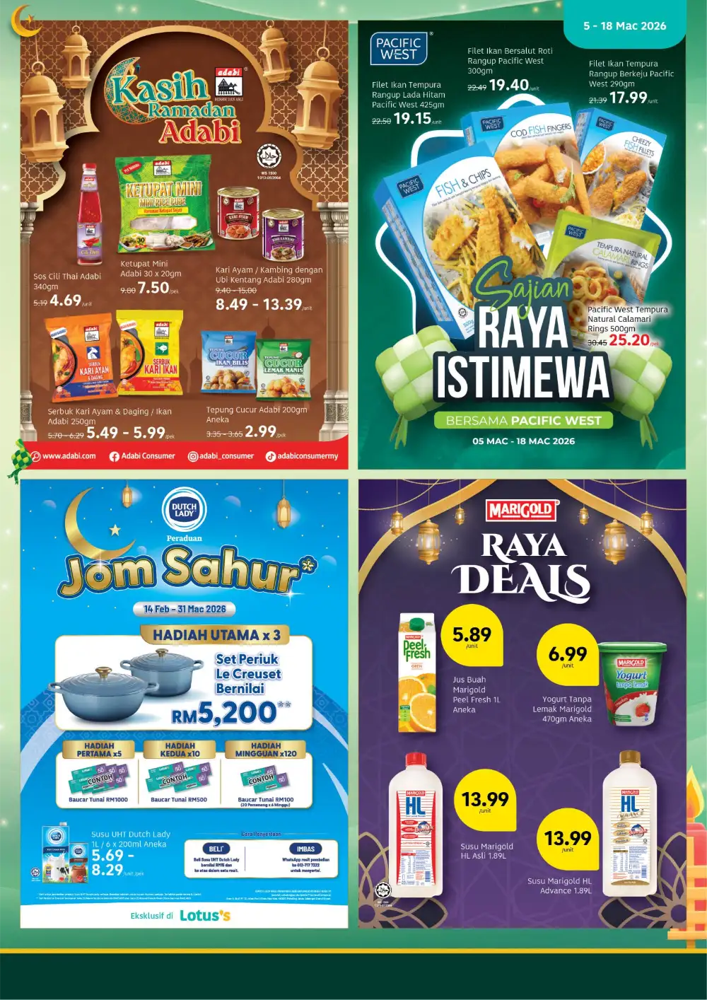 Lotus's Ramadan Offers | Jasmine Rice, Top & Scott Deals | Valid until 18 Mar 2026