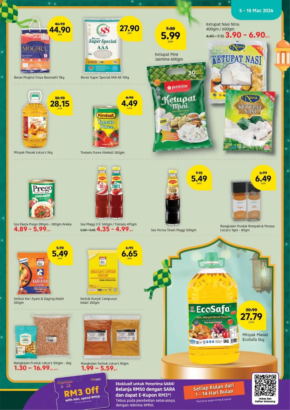 Lotus's Ramadan Offers | Jasmine Rice, Top & Scott Deals | Valid until 18 Mar 2026