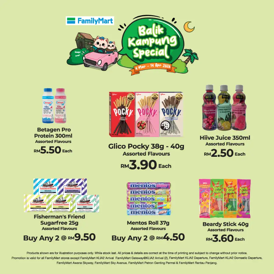 Balik Kampung Special | FamilyMart Malaysia Promo | Ends 14 Apr 2026