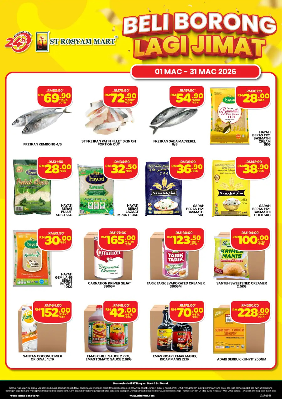 Wholesale Deals ST Rosyam Mart Sri Ternak | Expiring 31 Mar