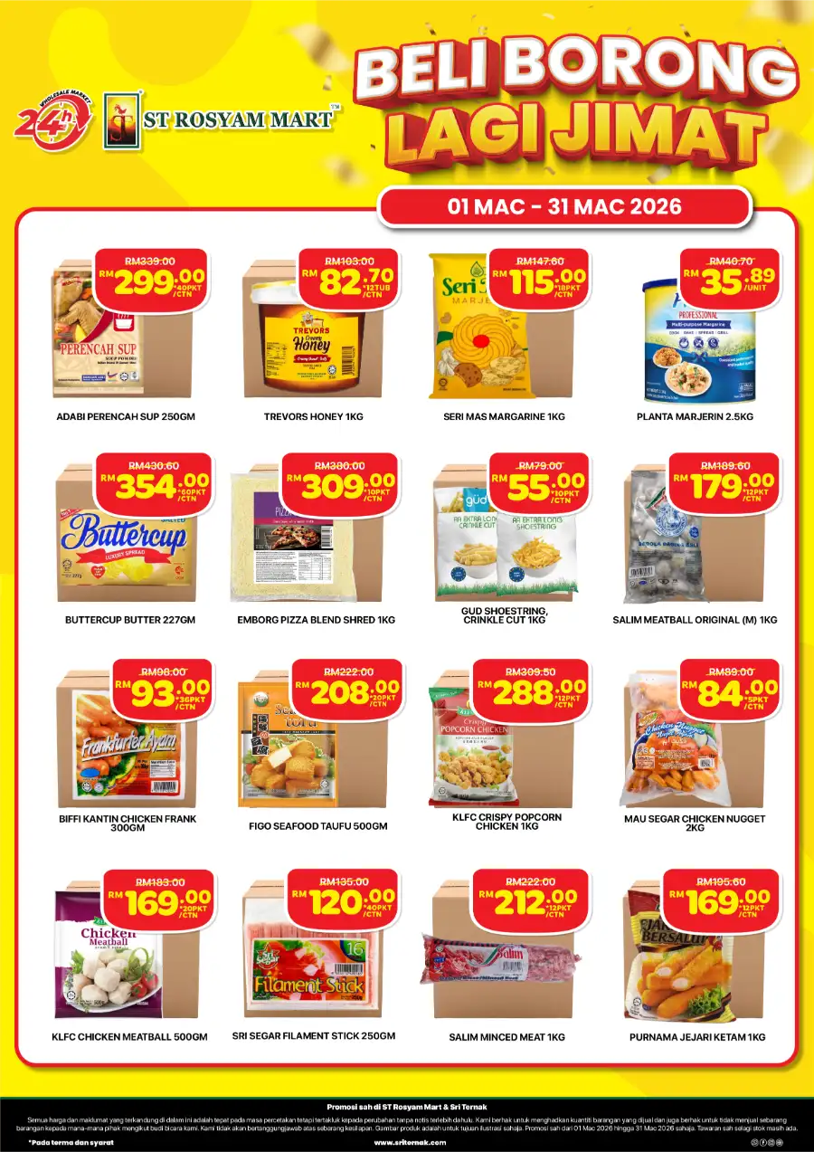 Wholesale Deals ST Rosyam Mart Sri Ternak | Expiring 31 Mar