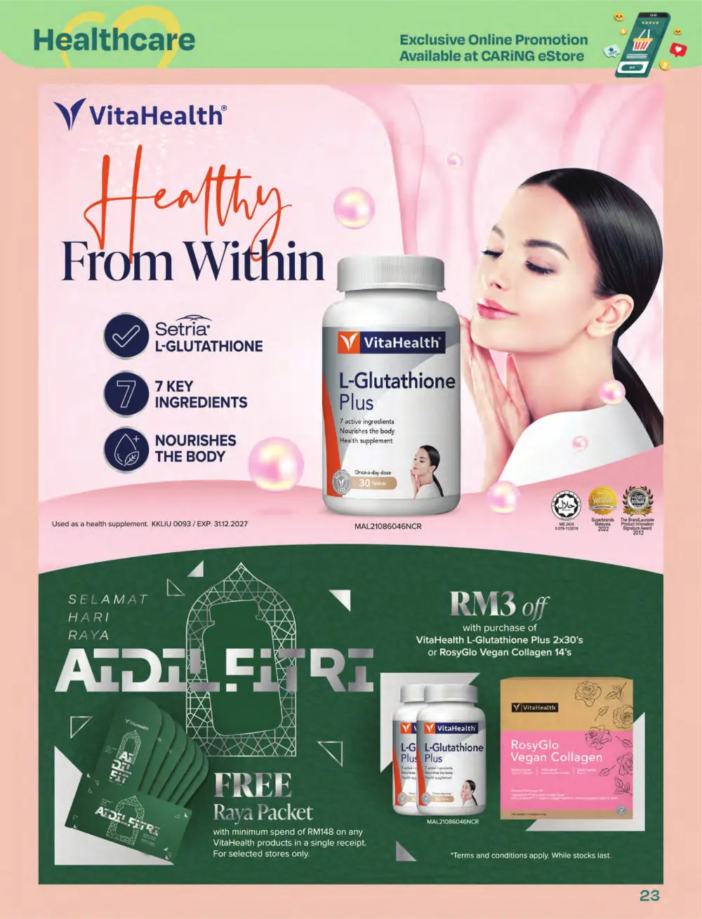 Riang Raya Sale | CARiNG Pharmacy Nationwide | Ends 6 April