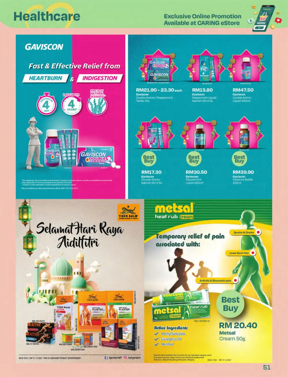 Riang Raya Sale | CARiNG Pharmacy Nationwide | Ends 6 April