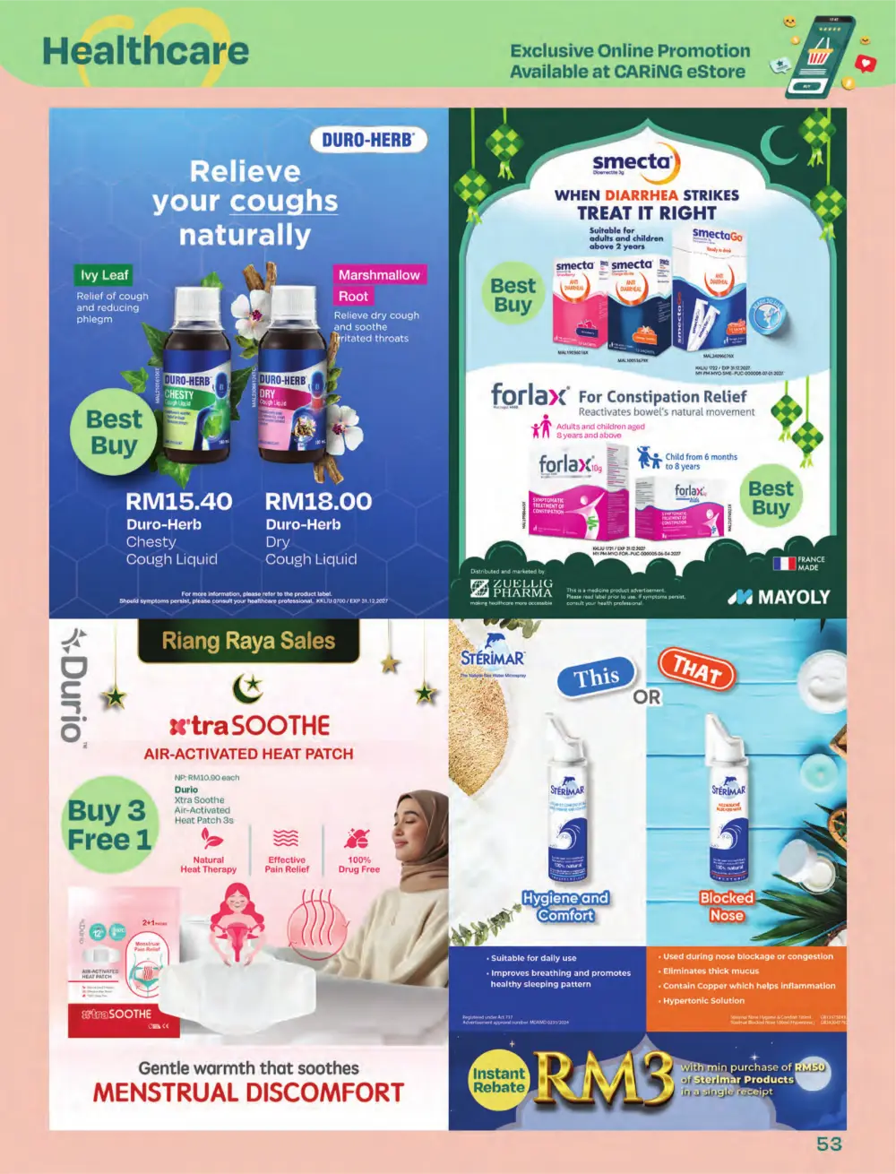Riang Raya Sale | CARiNG Pharmacy Nationwide | Ends 6 April