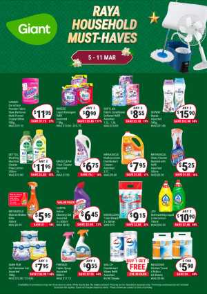 Raya Household Must-Haves Sale | Giant Singapore | 5 - 11 Mar In Giant Singapore