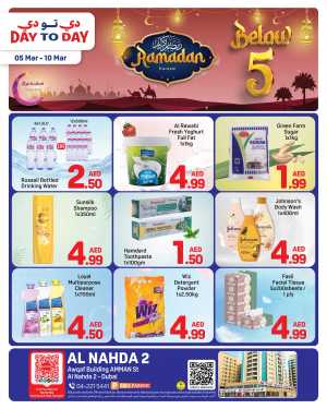 Below 5 AED Deals | Day To Day Al Nahda 2 | Ends 10 Mar In Day to Day Dubai