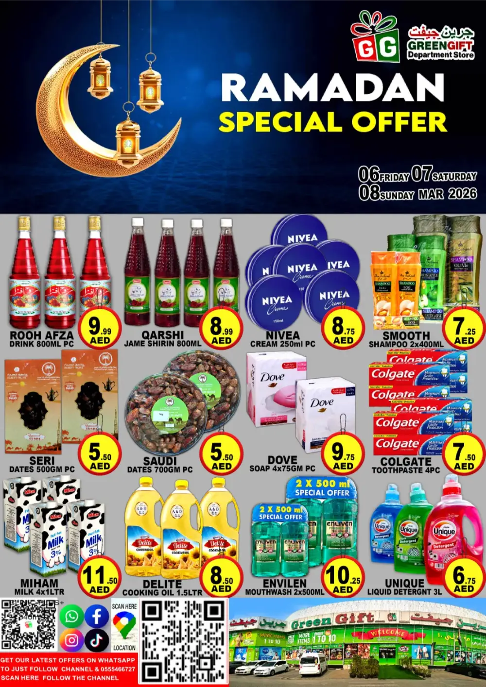 Ramadan Special Offers 2026 | Green Gift Department Store | March 6–8