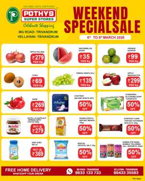Weekend offer In Pothys Superstores Trivandrum
