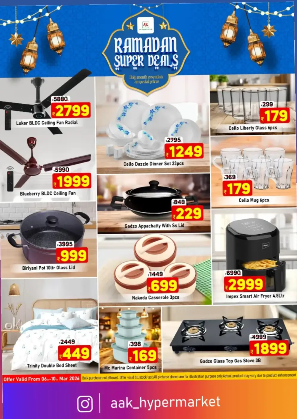 Ramadan Super Deals at AAK Hypermarket Tirur | Offers End 10th Mar