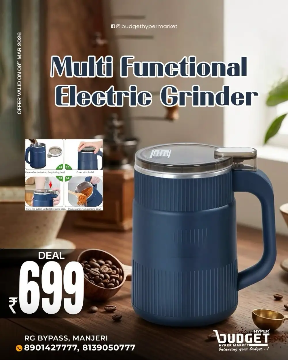 Friday Offers | Budget Hyper Market Manjeri Melakkam | Valid 06-03-2026