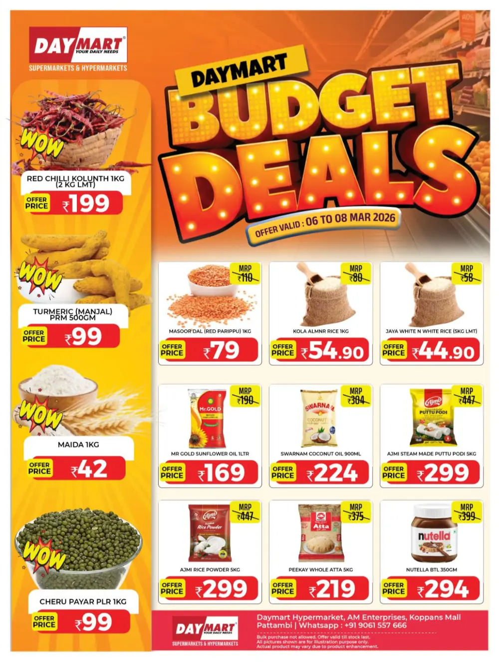 50% Off Groceries | Daymart Pattambi | Ends March 8