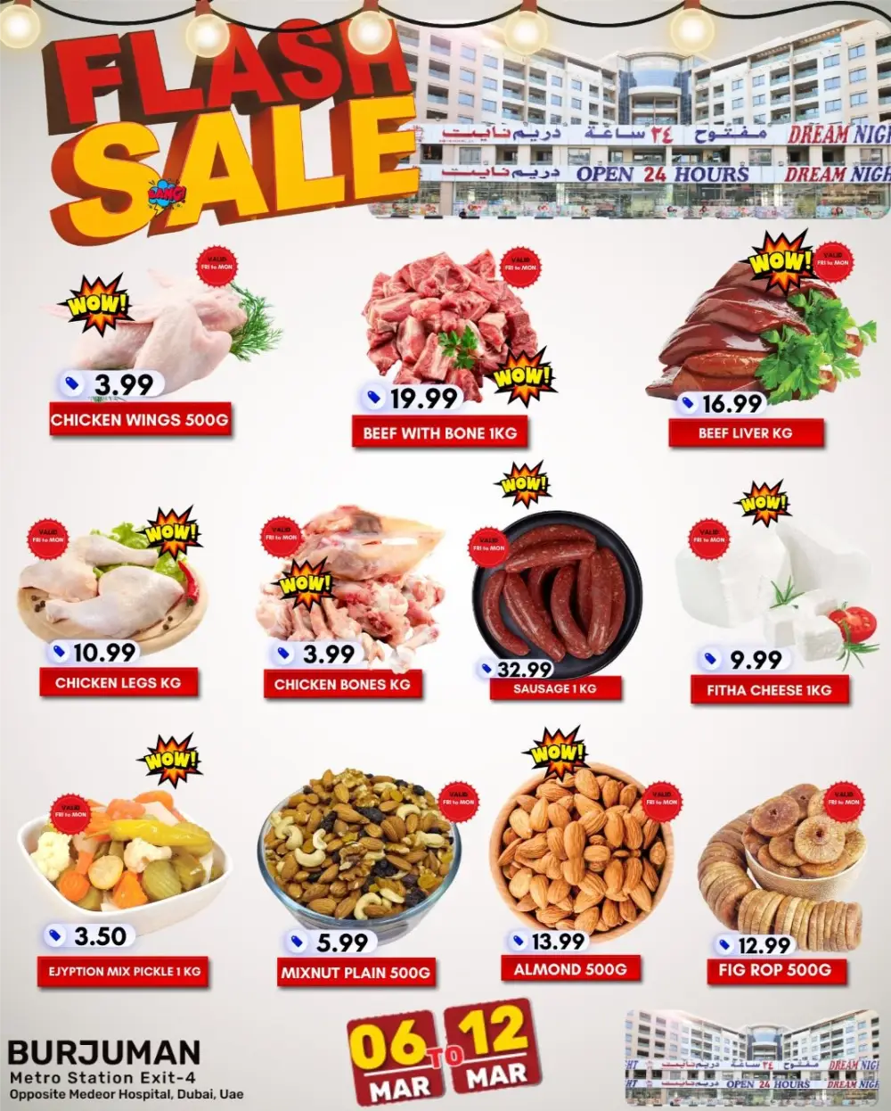 Flash Sale Offers | Dream Night Hypermarket Burjuman | Ends 12 Mar