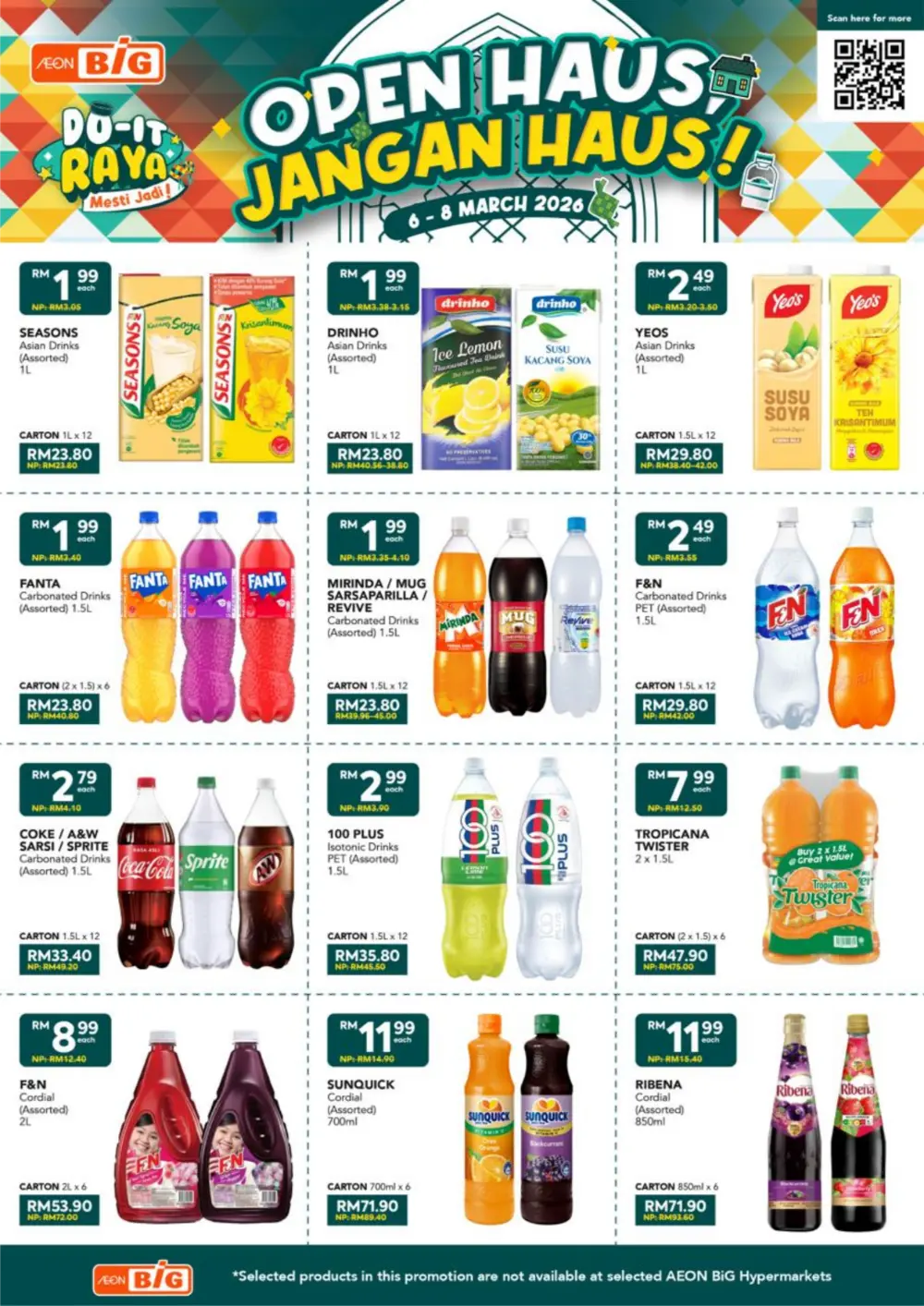 Raya Drinks Offer | AEON BiG Malaysia | Valid Until 8 March 2026