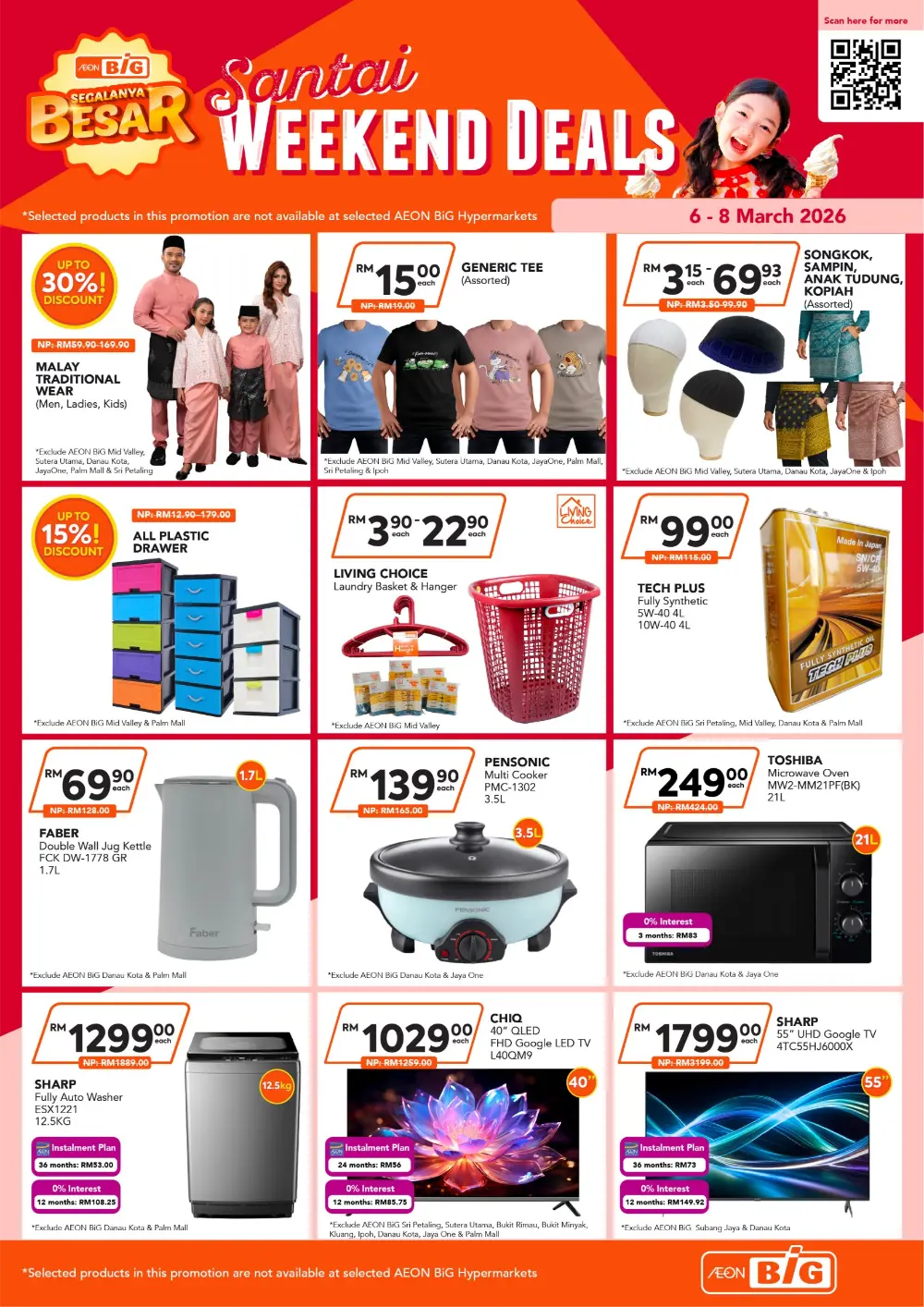 Weekend Grocery Offers | AEON BiG Santai Deals | Valid 6-8 Mar 2026