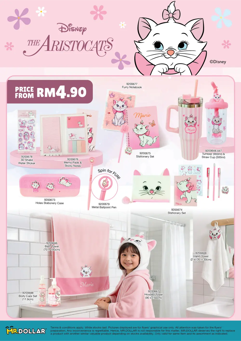 Disney Marie Accessories from RM3.90 | MR.DOLLAR Malaysia | While Stocks Last