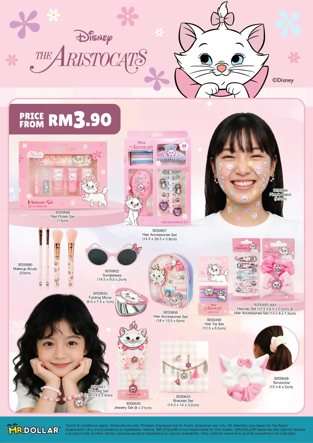 Disney Marie x MR.DOLLAR Deals – From RM3.90 | Limited Time
