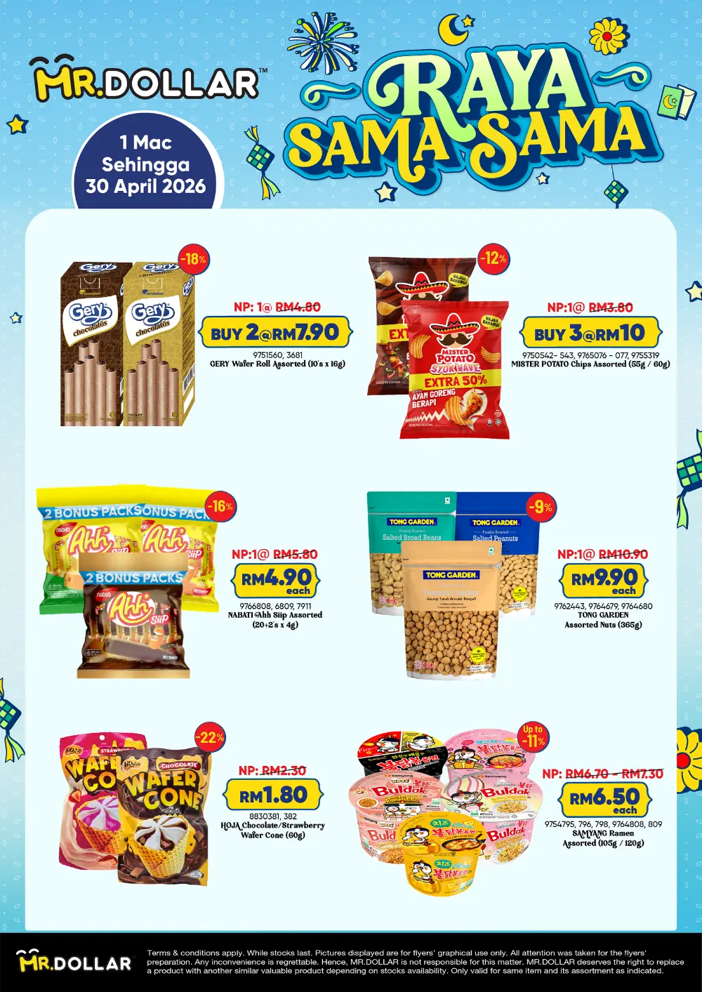 Raya Sama-Sama Specials at MR.DOLLAR Malaysia | Ends 30 April