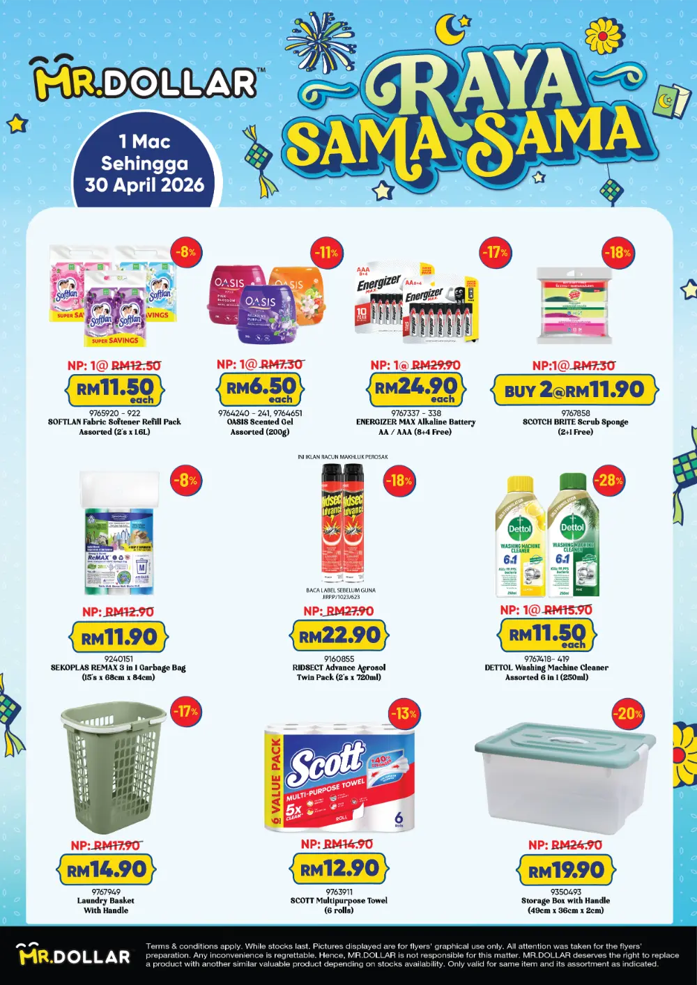 Raya Sama-Sama Promo MR.DOLLAR Sabah & Sarawak | Ends 30 April
