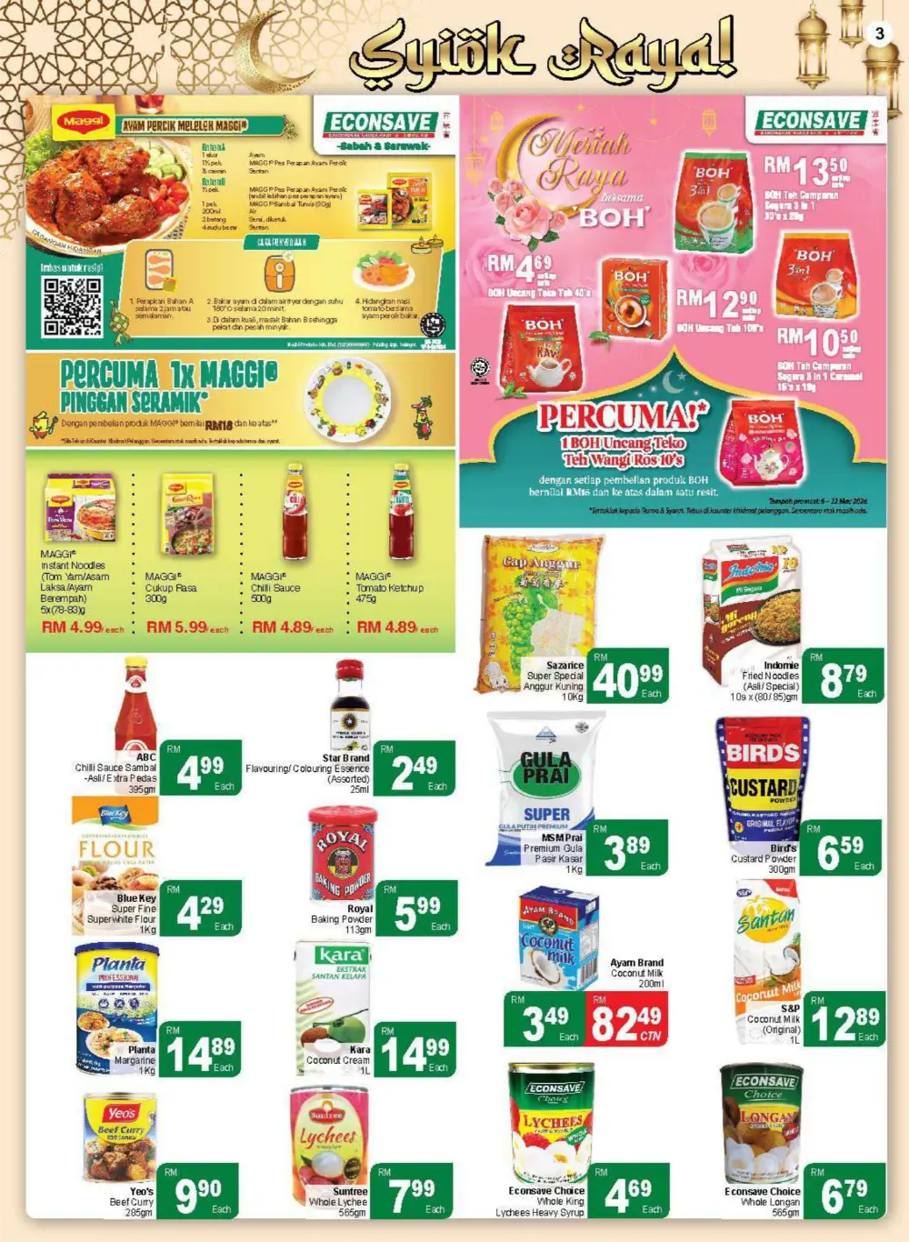 Syiok Raya Sale at Econsave Sabah | Valid until 22 March