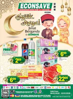 Syiok Raya Deals at Econsave Kuching | Offers End 22 March In Econsave Sarawak