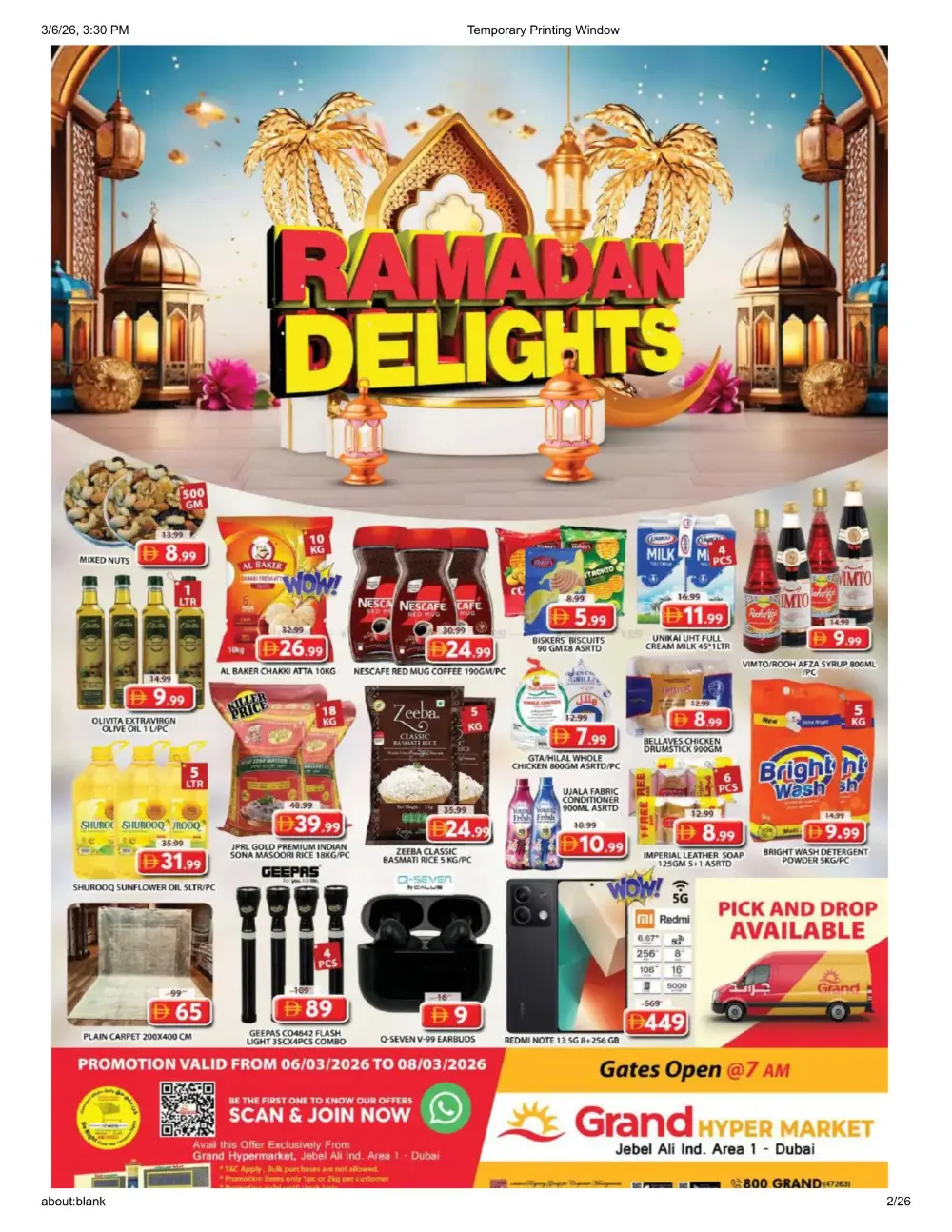 Ramadan Delights Sale: Best Deals at Grand Hyper, Jebel Ali