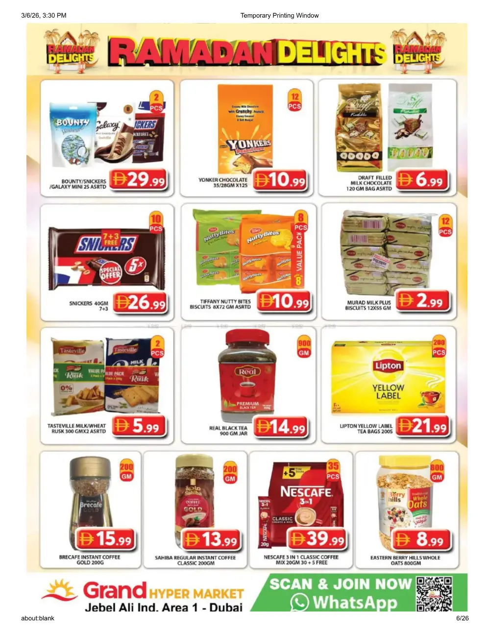 Ramadan Delights Sale: Best Deals at Grand Hyper, Jebel Ali