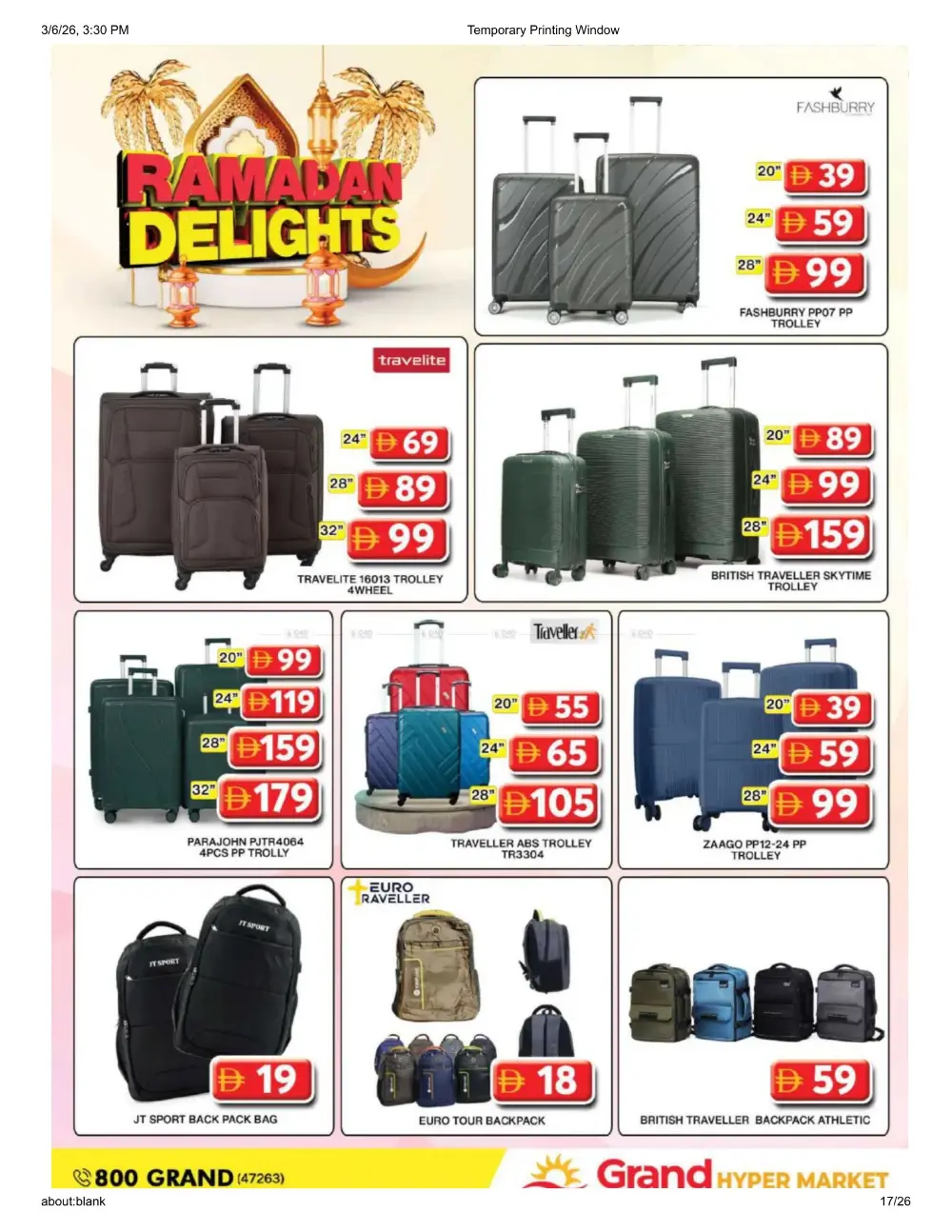 Ramadan Delights Sale: Best Deals at Grand Hyper, Jebel Ali