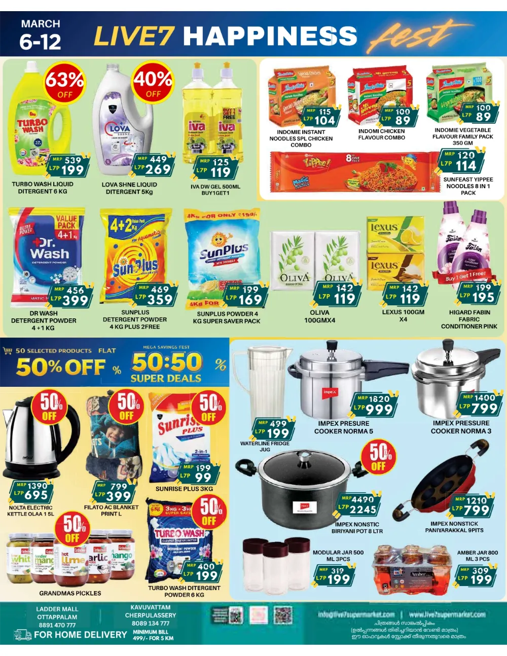Happiness Fest Offers at Live 7 Supermarket | Ends March 12