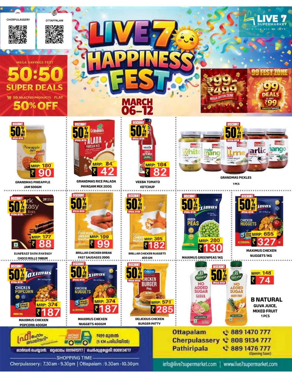 Happiness Fest Offers at Live 7 Supermarket | Ends March 12