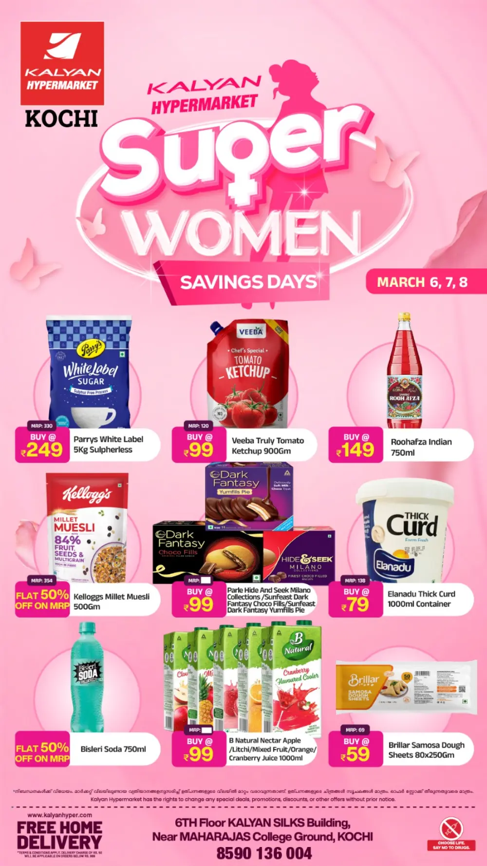 Super Women Savings Days at Kalyan Hypermarket Kochi | Ends 08 March