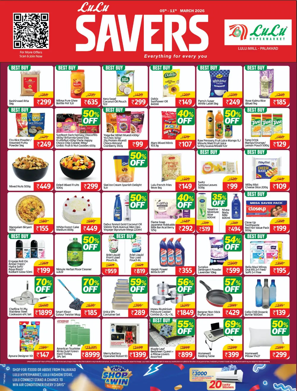 LuLu Savers Offers LuLu Mall Palakkad | Ends 11th March