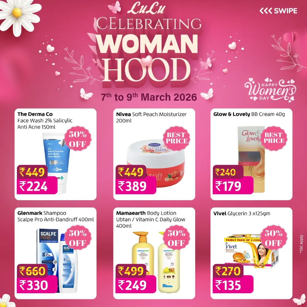 Women’s Day Celebration Offers - LuLu Daily Kottiyam | Ends March 9