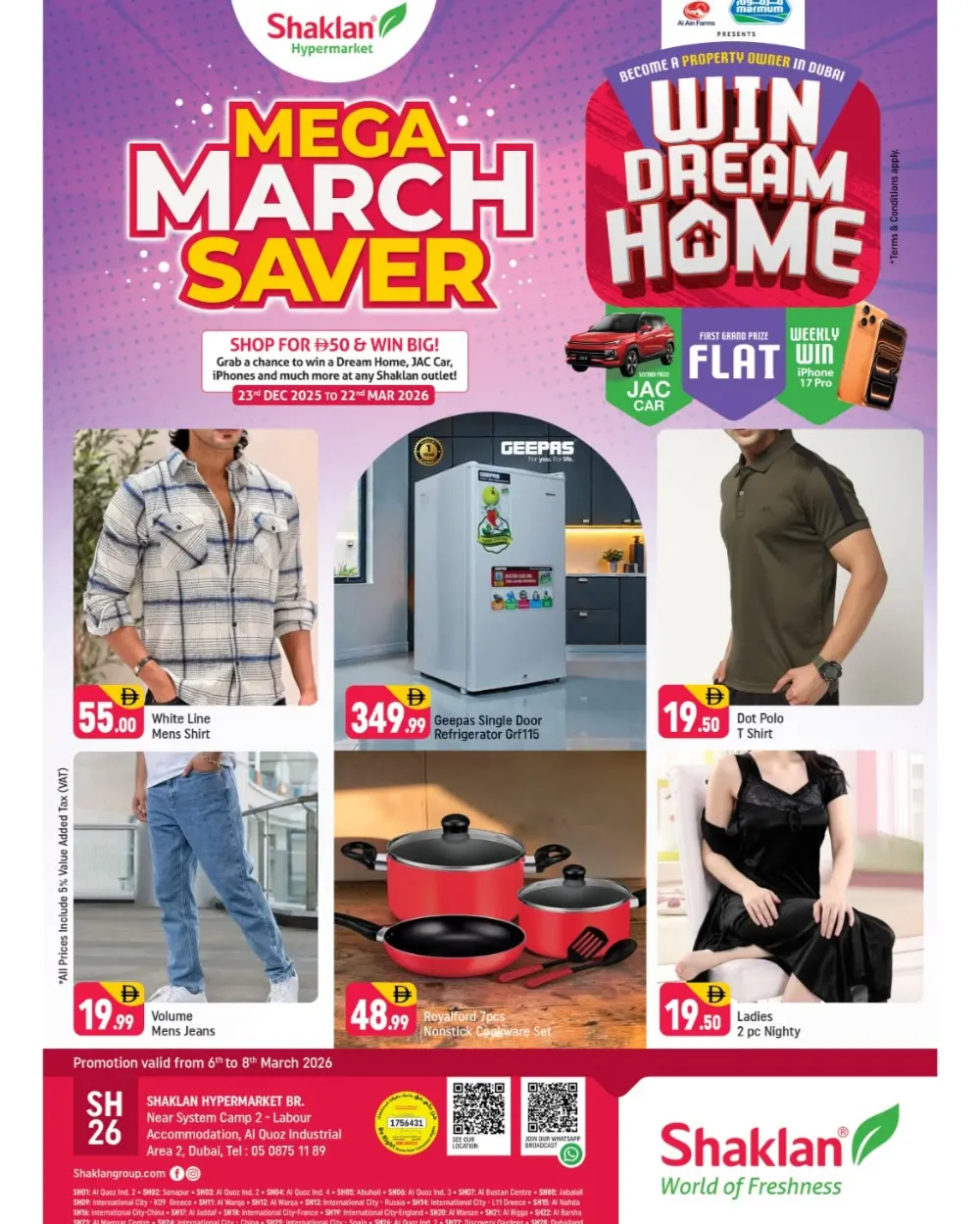 Mega March Saver at Shaklan Hypermarket Al Quoz | Ends 8th March