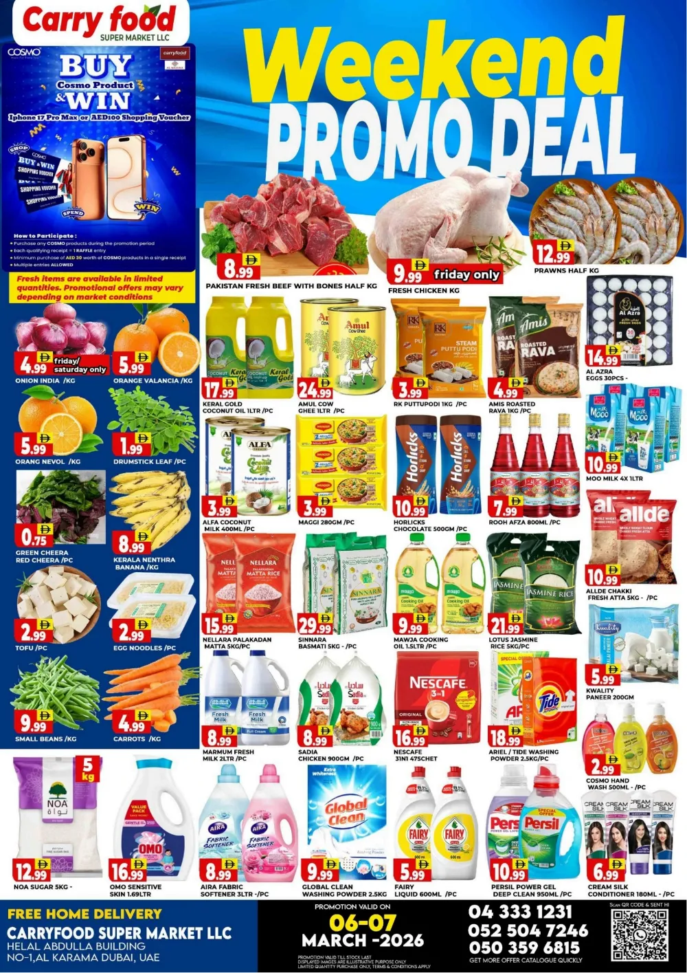 Weekend Promo Deals at Carryfood Super Market, Karama | Ends 07 March
