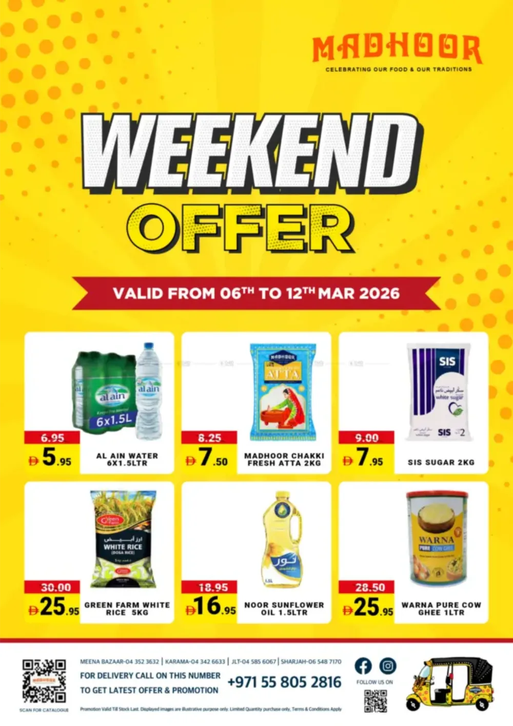 Weekend Offers | Madhoor Supermarket Dubai & Sharjah | Valid till 12th Mar