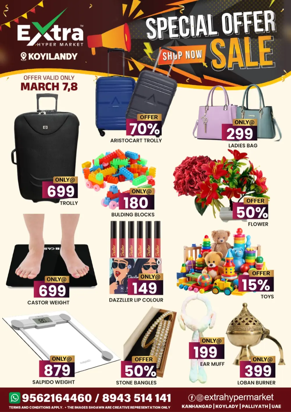 Extra Hypermarket Koyilandy Sale | Best Offers Only on March 7-8