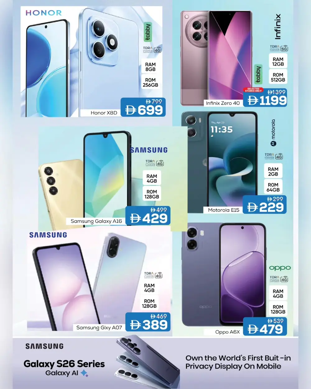 Smart Deals: Honor X6D & Smartphones at Mark & Save UAE | Ends March 22