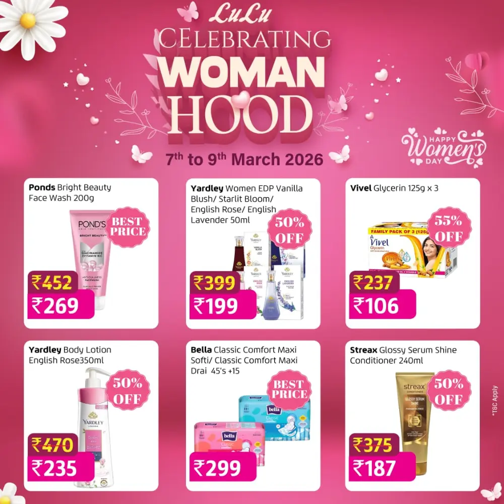Women’s Day Specials | LuLu Mall Thiruvananthapuram | Ends 9th March