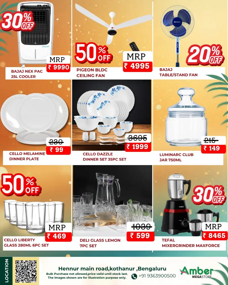 Ramadhan Big Sale at Amber MegaStore Hennur | Offers end March 8