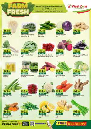 Fresh Vegetable & Fruit Offers In West Zone Supermarket Dubai,Abu Dhabi,Sharjah / Ajman