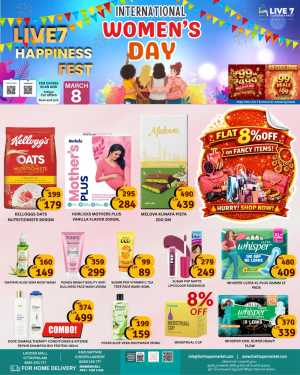 Women's Day Offers 2026 In Live7 Supermarket Palakkad